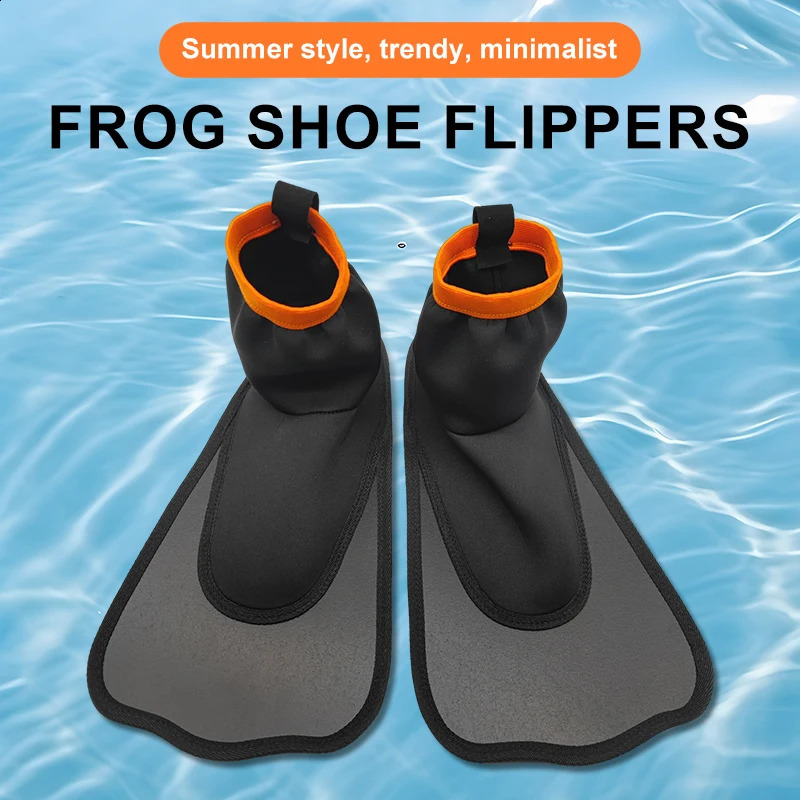 Ultra Light Foldable Swim Fins Adults Portable Travel Snorkel Quick Dry NonAbsorbent Fabric Flippers with Heel Strap 260312
