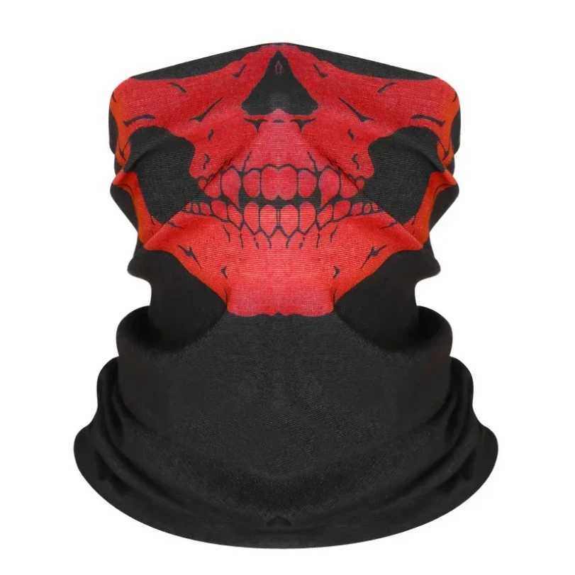 Cycling Face Mask Riding Scarf Breathable Skull Print Neck Gaiter Women Bandana wear band Snood Hiking Mask Balaclava M260320
