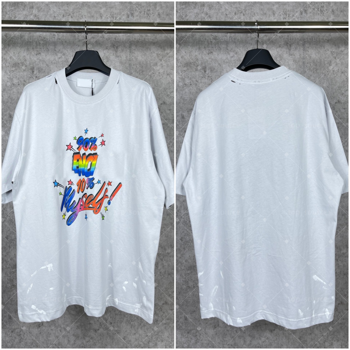 Premium Minimal Letter Print Tee Loose Short Sleeve Crew Neck Soft Cotton High Street Style Fashion Tops for Urban Daily Outfits