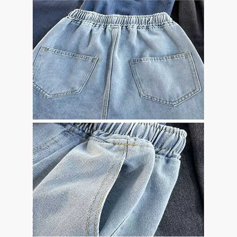 Men Summer Black Gray Jeans Fashion Trend Straight Leg Loose Denim Pants Male Comfortable Daily Commute Versatile Trousers D260320