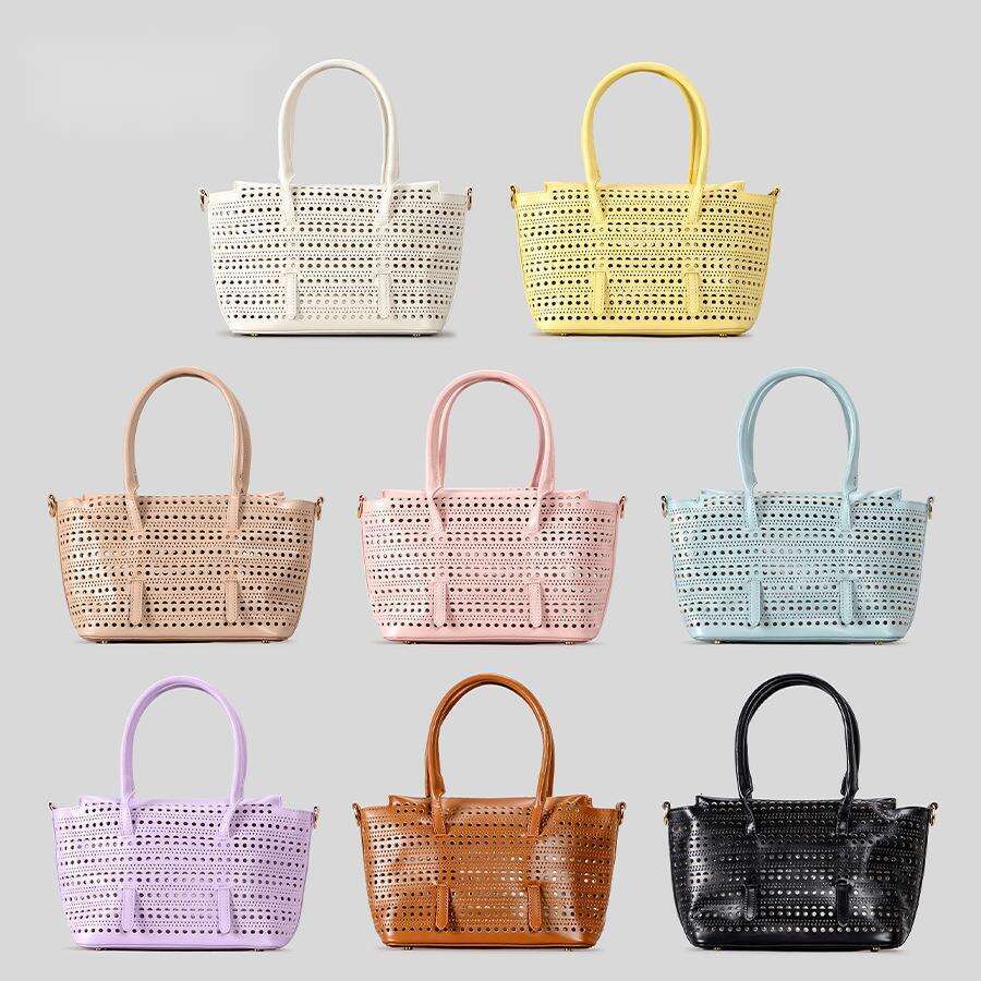 Large Capacity Hollow Woven Tote Niche Casual Handbag Vacation Basket Mother Beach Bag
