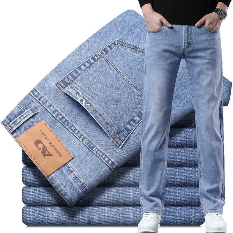2026 Brand Best Price Comfort Straight Denim Pants Mens Jeans Business Casual Elastic Male High Quality Trousers D260320