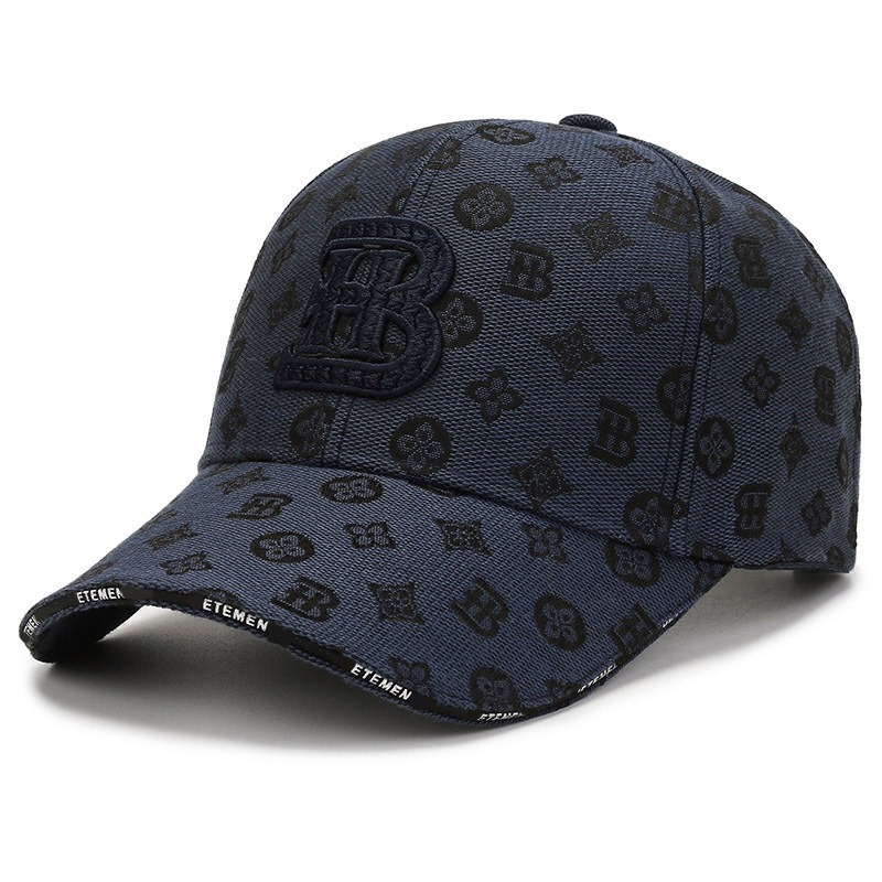 Korean-style Fashionable Baseball Cap Narrow Brim And Wide Crown Highlights Facial Features Sun-protective Beak-shaped Hat Letter Embroidery Print Des