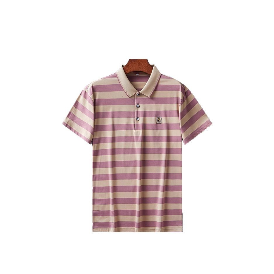 Summer Pure Cotton Men's Short-sleeve Polo New Summer Style Designer Hoodie Loose Fit Collared Half-sleeve Designer T-shirt Shirt For Middle-aged