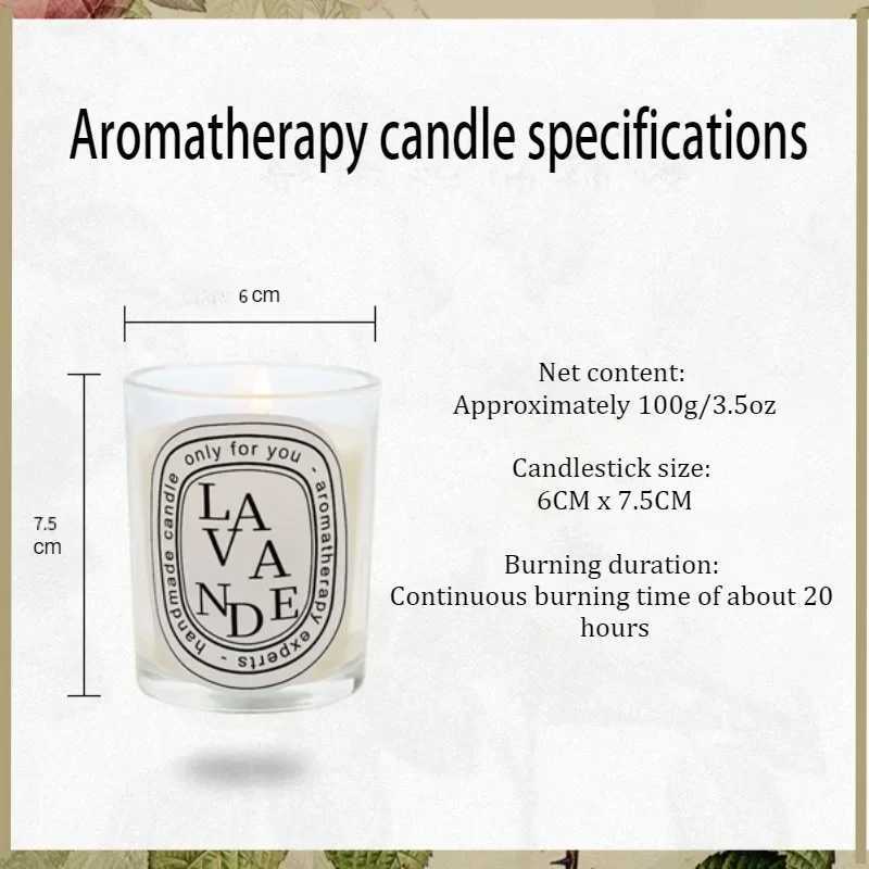 100g Transparent Essential Oil Freesia Aromatherapy Candle Soy Coconut Wax Verbena Festival Gift Home Decoration Fragrance H260319