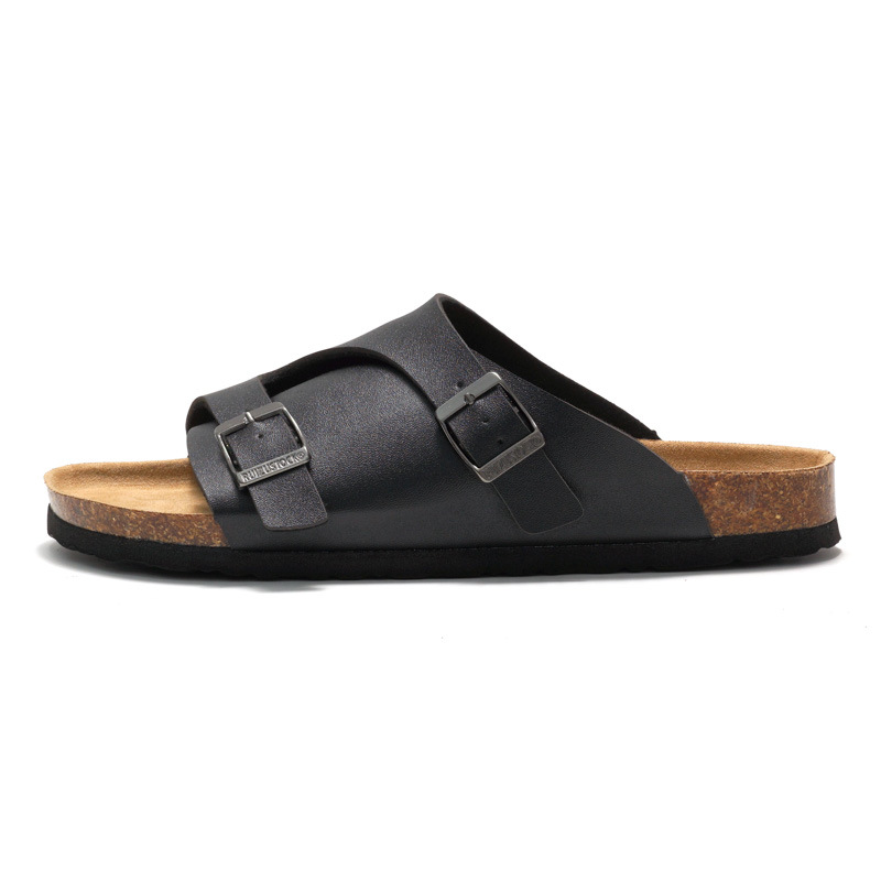 RUIZUSTOCK new Free delivery Slippers Fashionable casual simple solid color men's cork slippers for daily wear
