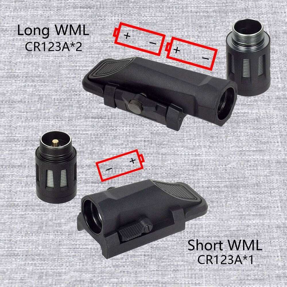 Tactical INFORCE WML Weapons Scout Flashlight Fit Airsoft Rifle AR15 APL APL-C Pistol Gun Light Hunting Strobe Torch 26Y0318