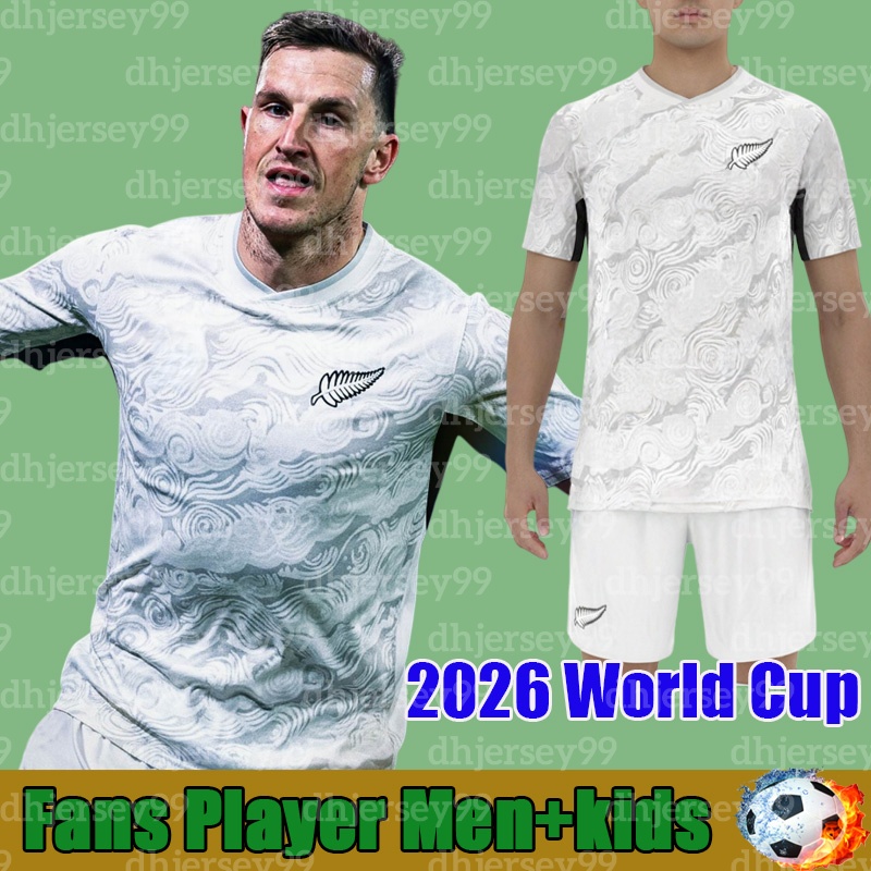 26 27 New Zealand Soccer Jersey CHRIS WOOD BEN WAINE ANDRE DE JONG RYAN THOMAS SARPREET SINGH Home Away Football Shirt Adult Uniforms men kids kits set
