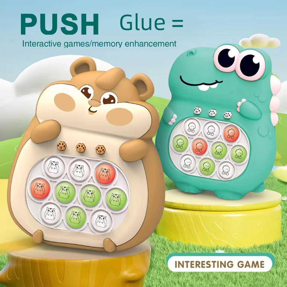 Upgraded Electronic Pop Light Fidget Toy for Children and Adults Quick Push Game Stress Relief Sensory Toy Gift Y260319