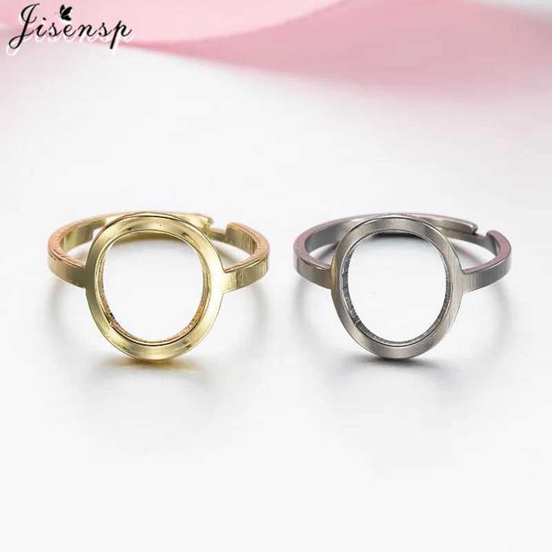 Trendy Stainless Steel Rings for Women Vintage Geometric Round Opening Adjustable Ring Stackable Midi Ringen New Jewelry 2025 H260320 - view 4