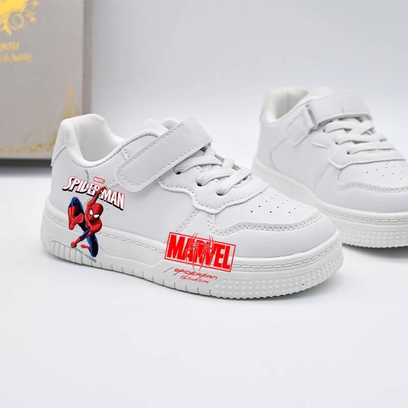 Designer Disney Disney Spiderman Children's Student Casual Shoes Kids New Design Sport Shoes Boys Girls Anti-Slip Outdoor Breathable Sneakers Lux
