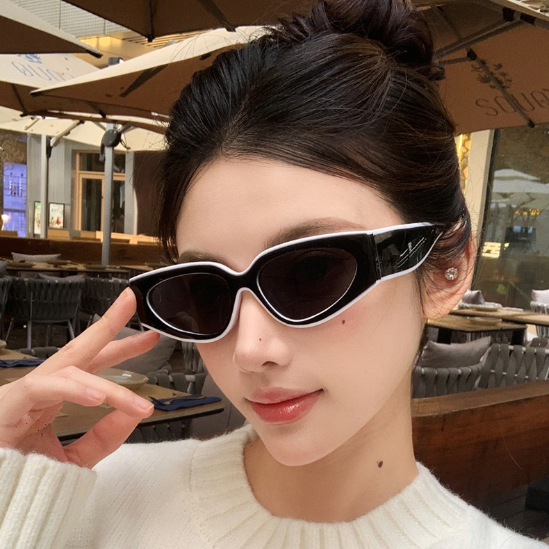Designer sunglasses women's classic luxury gold letter temples fashion sunglasses outdoor beach leisure travel driving high quality sunglasses