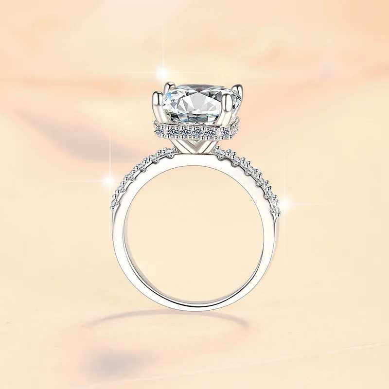 Exaggerated Irregular Ring Womens 10CT Moissanite PT950 Platinum-Irregular exaggerated design10CT sparklebanquet showstopper H260320 - view 4