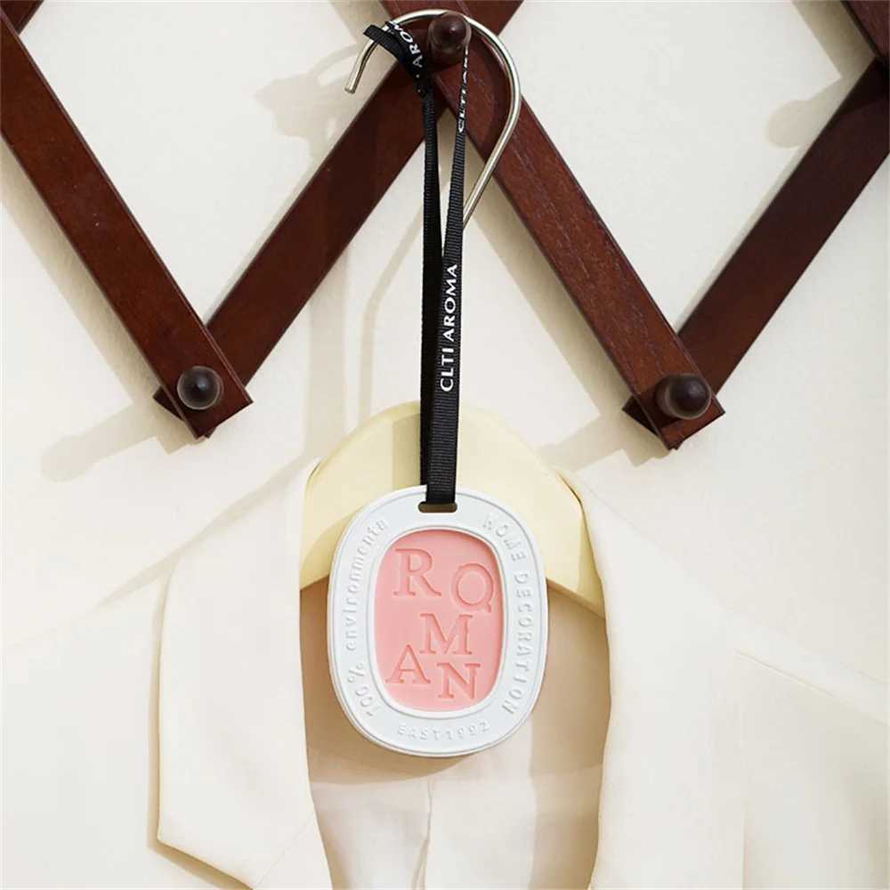 Aroma Silicone Wax Pendant Letters Gypsum Aromatherapy Wardrobe Car Fragrance Solid Balm Aromatic Air Freshener Decoration Gift H260319