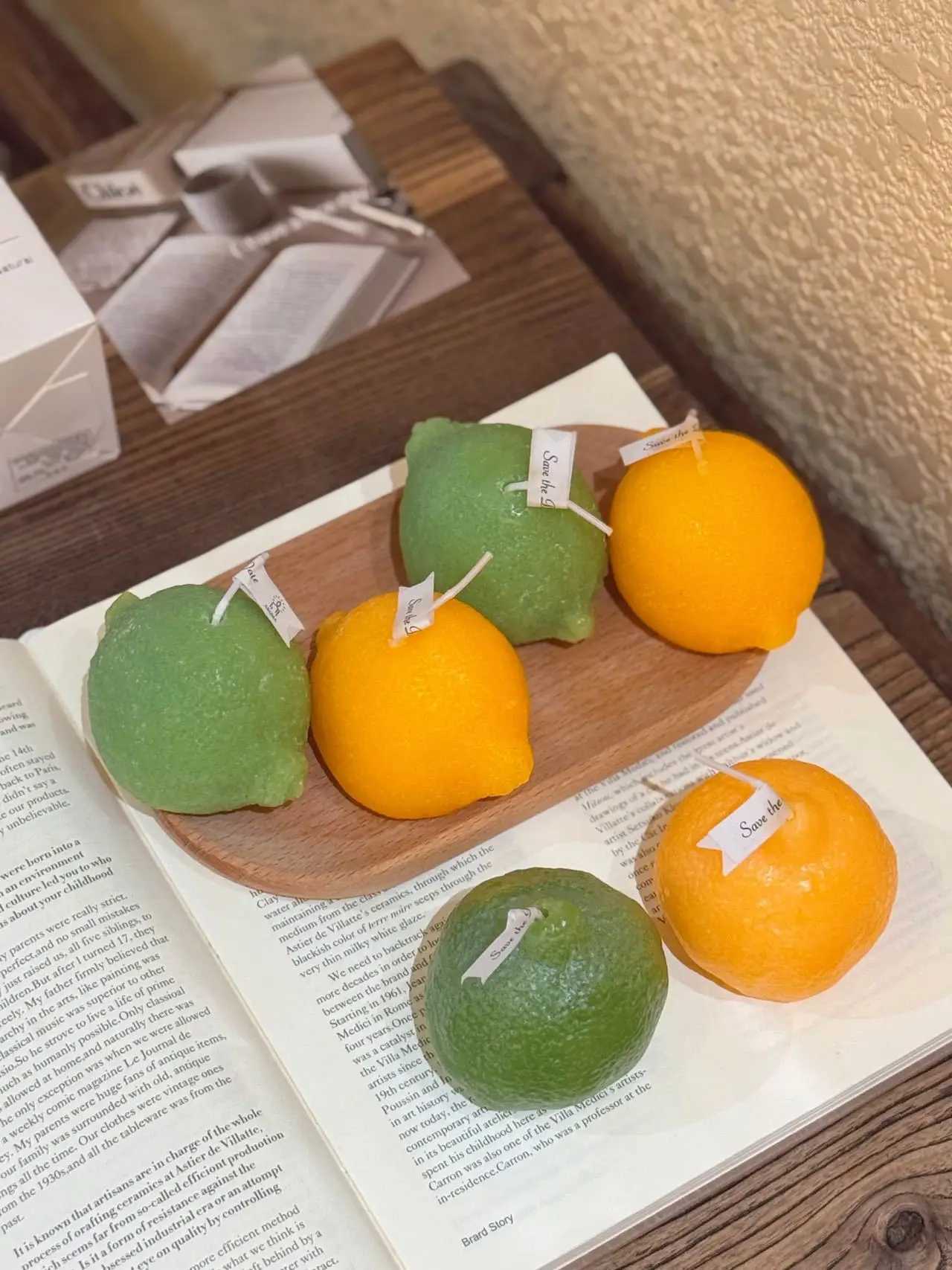 Lemon Candle Creative Simulated Fruit Candles DIY Fragrance Birthday Gift Imitation Fruit Candle Scented Candles Ornaments H260319