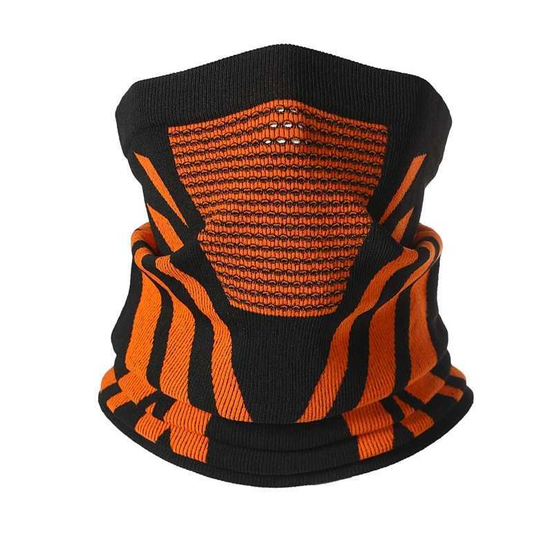 New Face Bandana Mask Cover Neck Warmer Bicycle Cycling Scarf Hiking Breathable Mask Winter Outdoor Windproof Thickened Mask Bib M260320