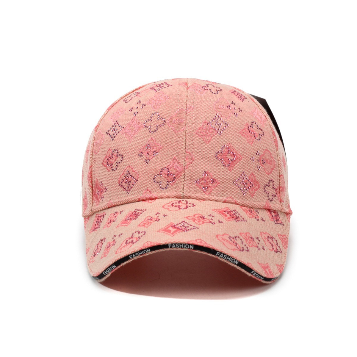 Korean-style Decorated Baseball Cap With Diamond-shaped Letters Designer Baseball Cap Fashionable And Versatile Suitable For Both Men And Women To Wea