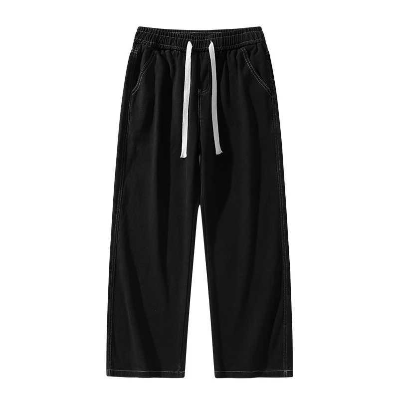 Mens American Style Loose Straight Leg Jeans Vintage Spring Summer New Arrival Drapey Trendy Wide Leg Long Pants D260320