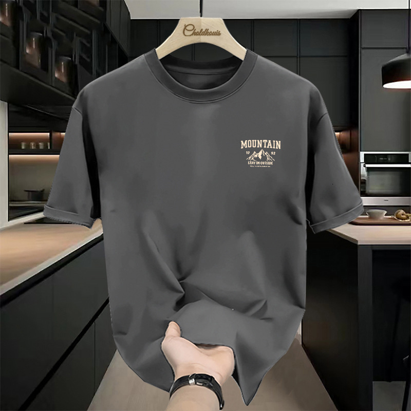 Designer Hoodie 100% Cotton Short Sleeve For Men New Trendy Korean Polo Style Loose Fit Summer Tee Men's Designer T-shirt Top Base Shirt