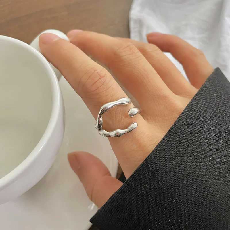 Simple Stainless Steel Adjustable Womens Ring Statement Jewelry for Women Designer Opening Finger Ring H260320 - view 4