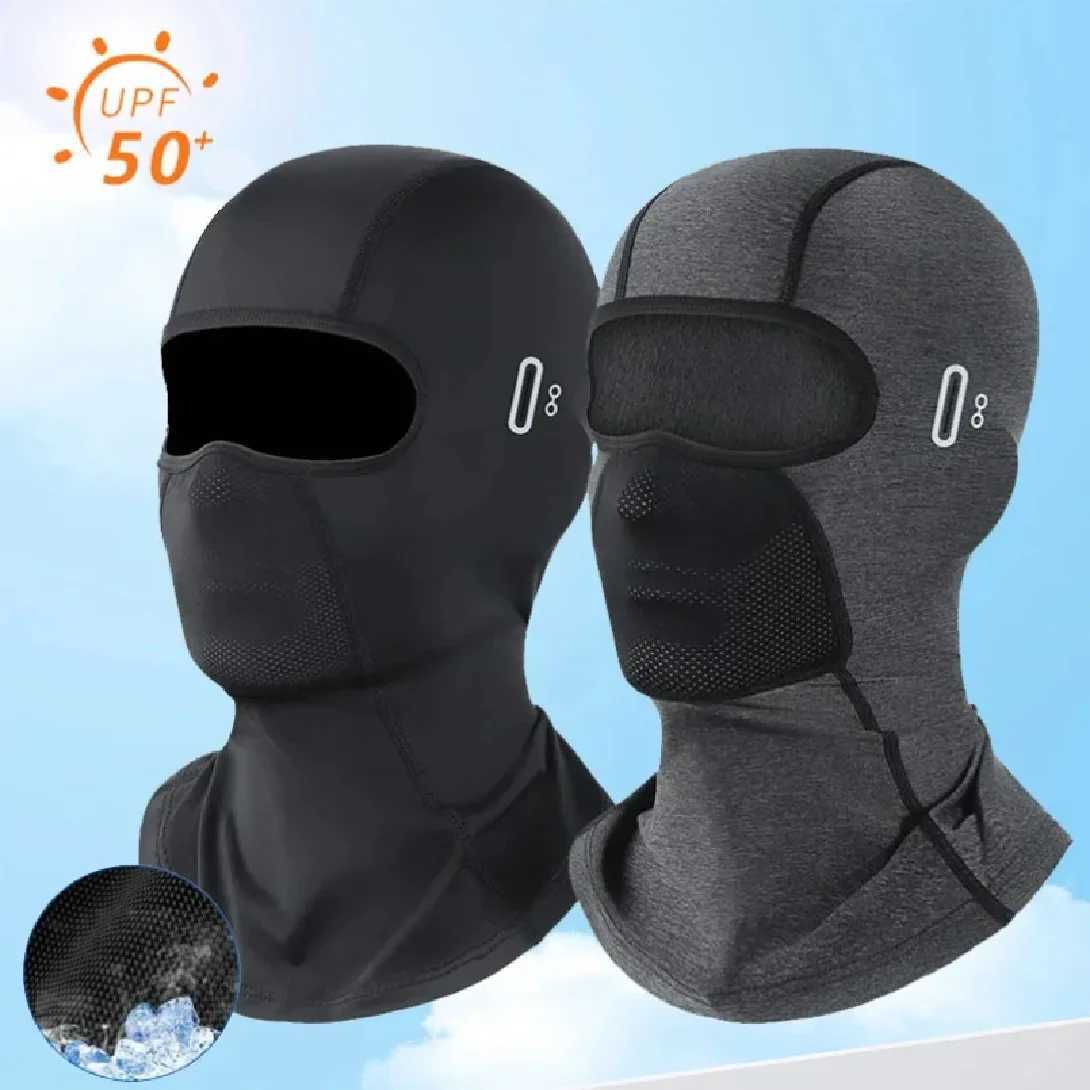 Motorcycle Balaclava Summer UV Protection Glasses Face Breathable Hole Men Women Quick-Drying Motorcyclist Winter Warm Ski Mask M260320