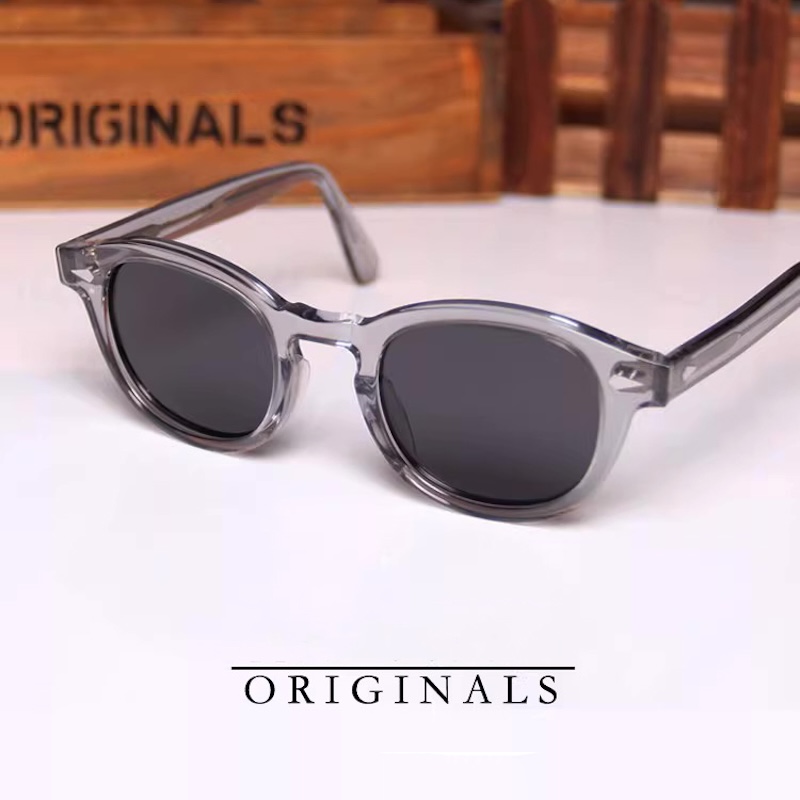 Original Lemtosh Sunglasses Johnny Depp High Quality Acetate Frame Polarized Glasses Men Round Luxury Brand Vintage Driving Fishing IVSTA Fashion Acce