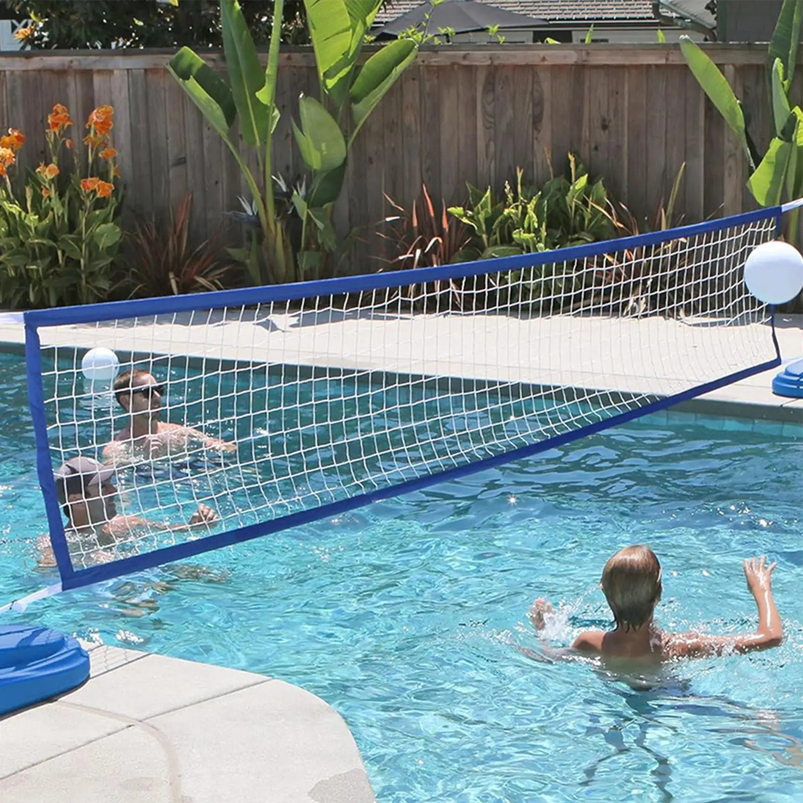 Swimming Pool Volleyball Net Portable Water Volleyball Game Toy Adjustable Sport Equipment for Tennis Beach Party Family Kids 260316