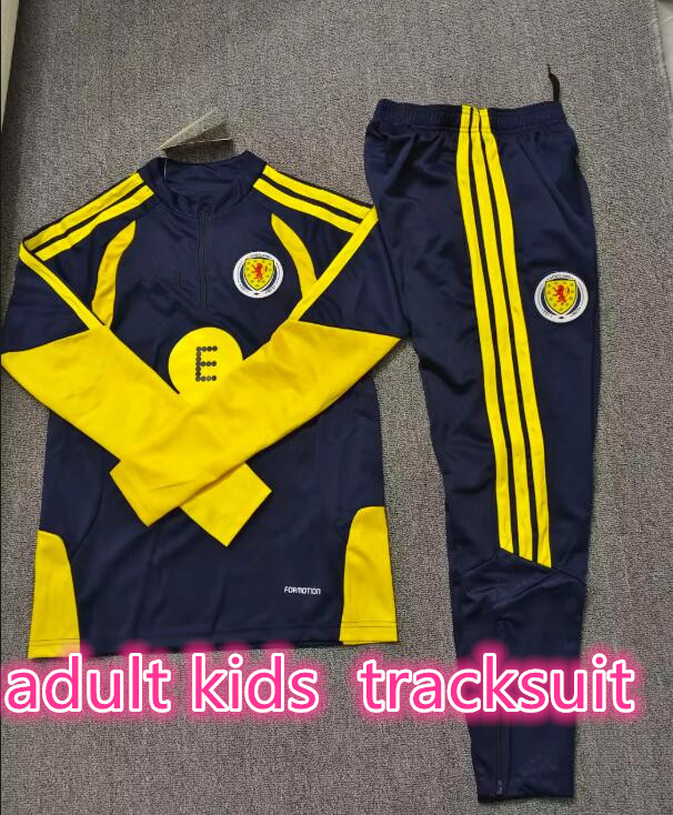 26 27 Scotland adult and kids tracksuit and jacket long soccer jerseys 2026 2027 Remake KITS CF Maillots De Foot Shirt Football uniform