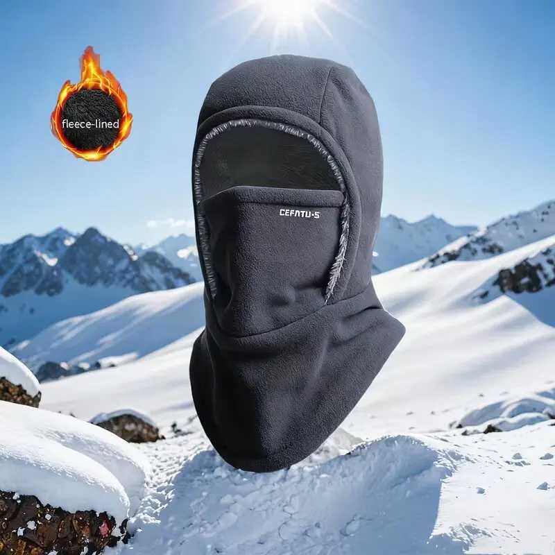 Fleece Balaclava Cycling Cold-proof Windproof Warm Hood and Hat Thicken Thermal Ski Windproof Women Men M260320