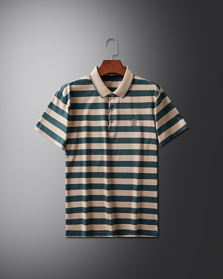 Summer Pure Cotton Men's Short-sleeve Polo New Summer Style Designer Hoodie Loose Fit Collared Half-sleeve Designer T-shirt Shirt For Middle-aged