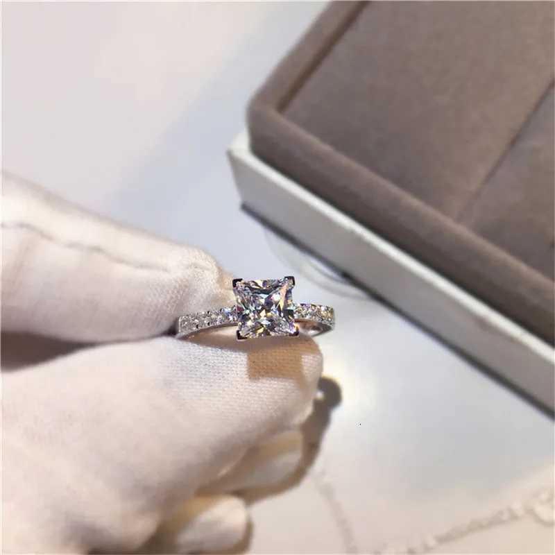 CC Rings For Women Square Cubic Zirconia Stone Ring Bridal Wedding Engagement Accessories Jewelry Drop Shipping CC631 H260320 - view 6