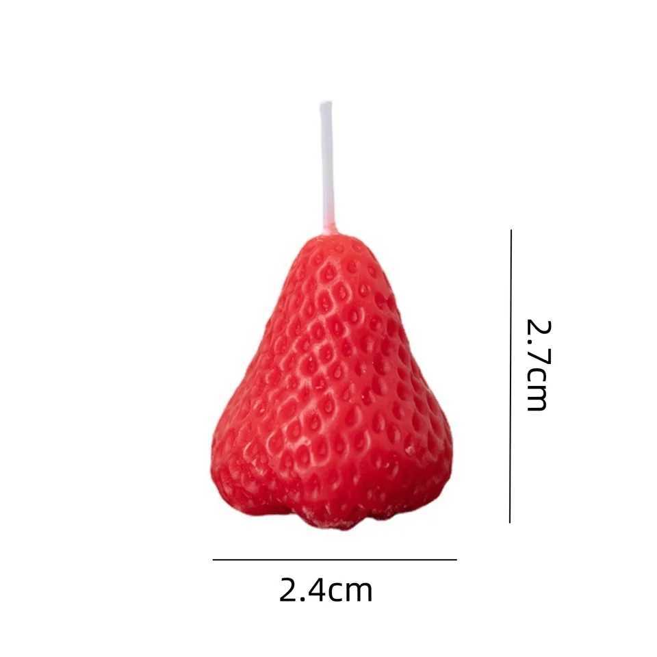 5pcs Strawberries Candles GiftsAromatherapy Candle for Wedding ReceptionsBirthday PartiesHoliday Celebration Supplies H260319