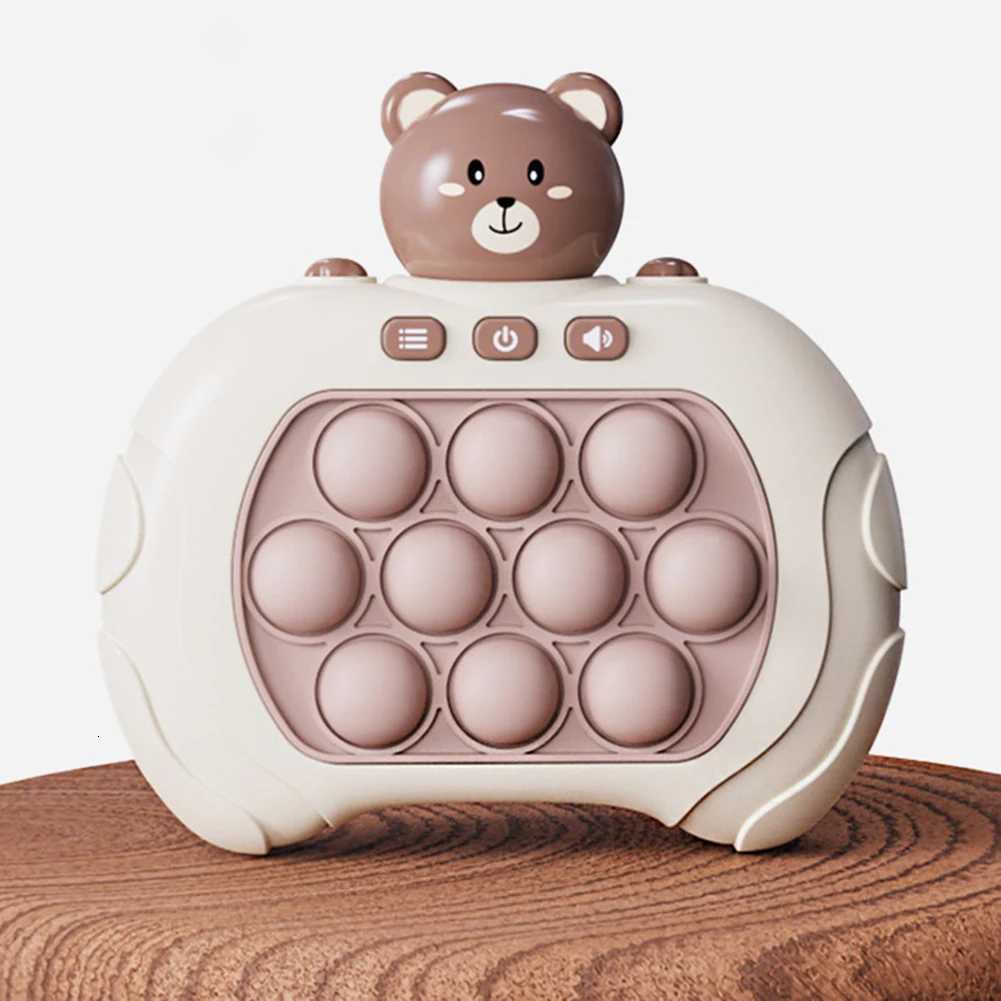 Mini Mole Whacker Toy with Sound Light Creative Mole Attack Game Decompression Toys Hit The Gopher Game Machine for Baby Toddler Y260319