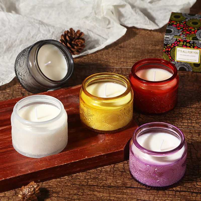 Indoor Aromatic Relief Candle Small Cup Jar Candle Sculpture Design for Home Decor And Relaxation H260319