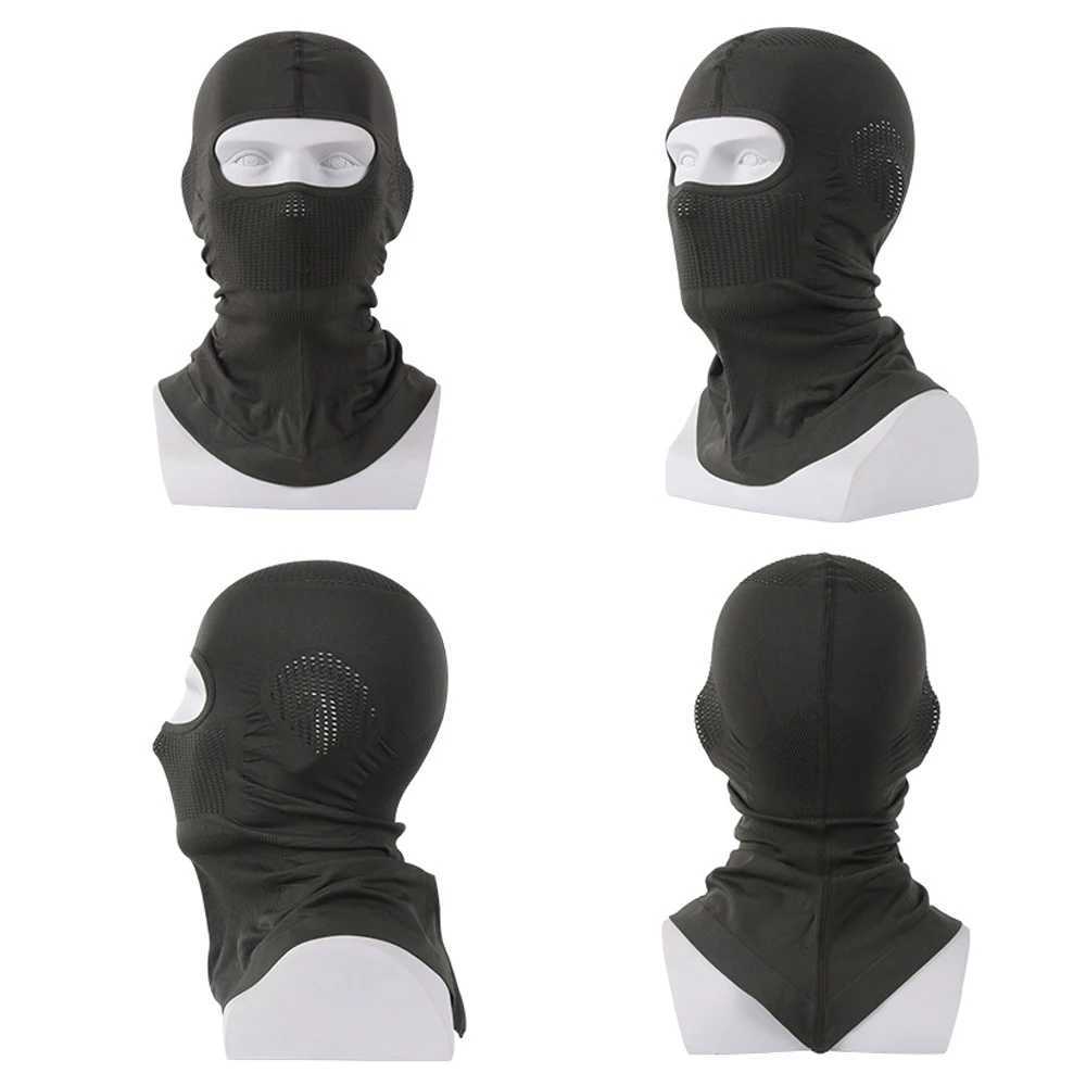 Breathable Balaclava Hat High Elasticity Motorcycle Full Face Mask Bicycle Ski Motorcycle Helmet Inner Scarf gear M260320