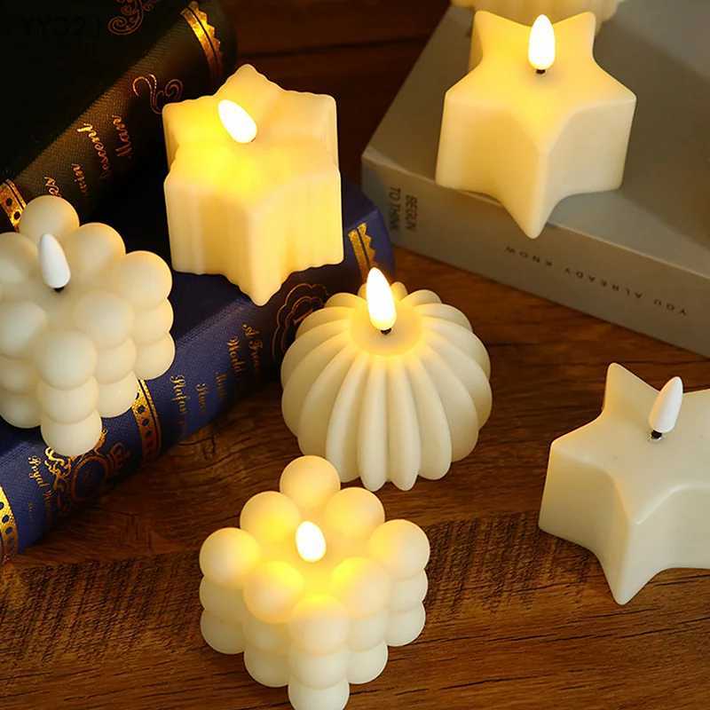 YY32Pumpkin Battery Operated Candle Festival Decorative Props Night Lantern Led Lights For Bedroom Living Room H260319