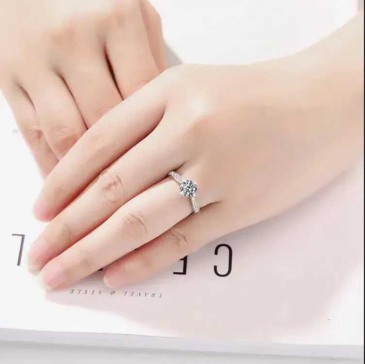 925 Sterling silver Luxury crystal diamond rings for woman Fashion Party Wedding Accessories Jewelry Christmas Gifts H260320 - view 6