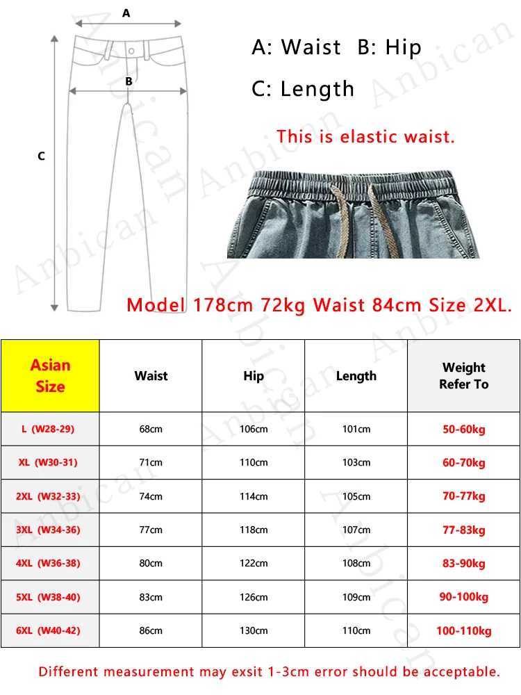 Mens Cargo Jeans 2026 New Spring Summer Wide Leg Denim Pants Straight Baggy Jeans Asian Size L-5XL D260320