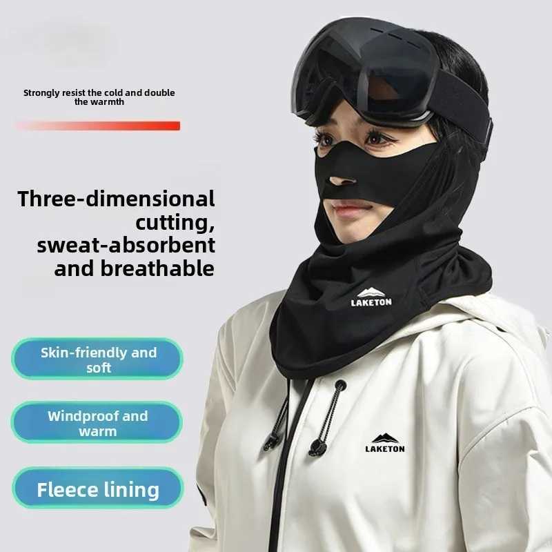 3D Contour Ski Mask 1Pc - Fleece Lined Windproof Warm UV Protection Skin-Friendly for Winter Sports Outdoor Activities M260320