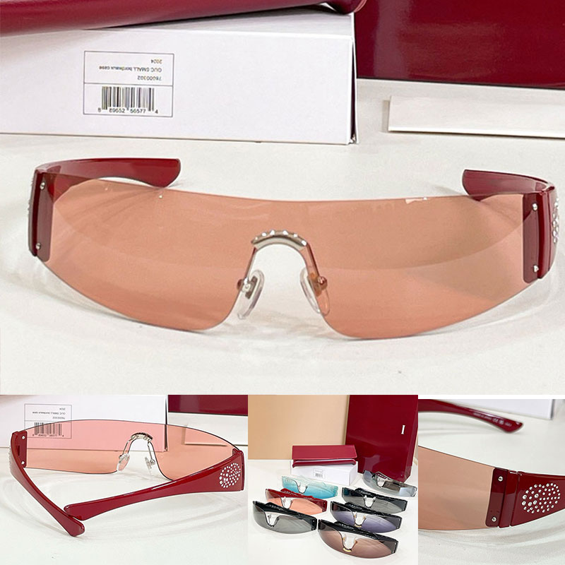 Designer Men Curved shape Sunglasses 26SS Brand Womans Eyewear Borderless Design Acetate Temple Top Quality Outdoor Vacation Party Trendy Cool Glasses GG1958S