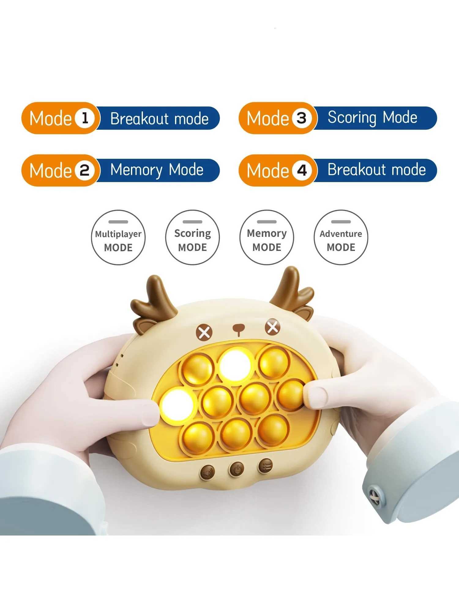 1PC music game console childrens toys desktop groundhog game console quick push puzzle early education games Y260319