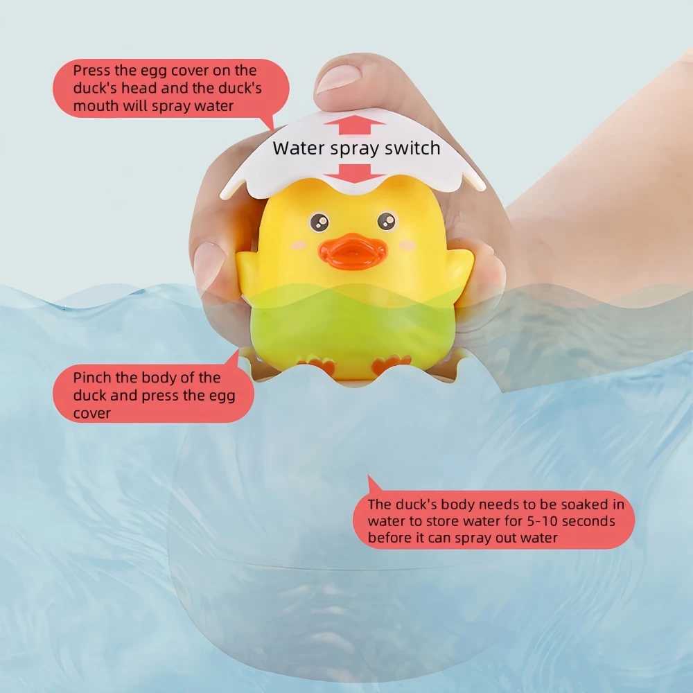 baby toysSummer baby bathroom bath toysfloating water spray eggHatching Egg Spray Cloud Bathtub Water Toy Y260319