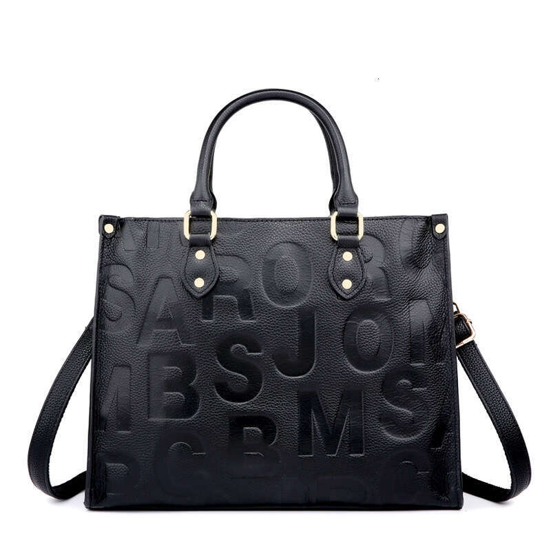 2026 New Light Luxury Leather Women Handbag, Niche Design Embossed Letters Hobo Tote Shoulder Bag, Large Capacity Ladies Crossbody Purse SENYY