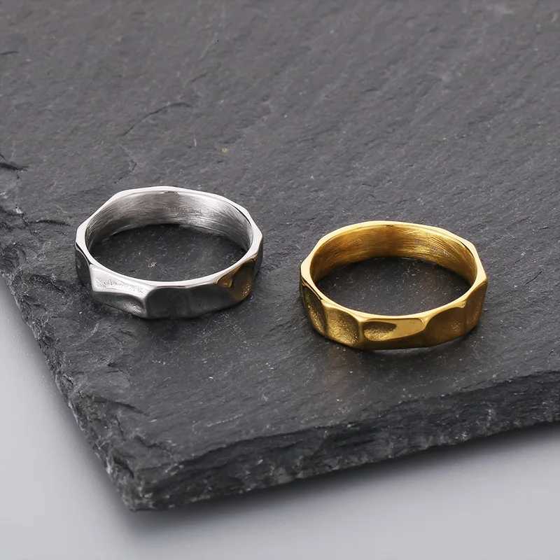 Simple Fashion Thin Stainless Steel Rings For Women Men Geometric Punk Finger Decoration Wedding Party Jewelry Christmas Gifts H260320 - view 4
