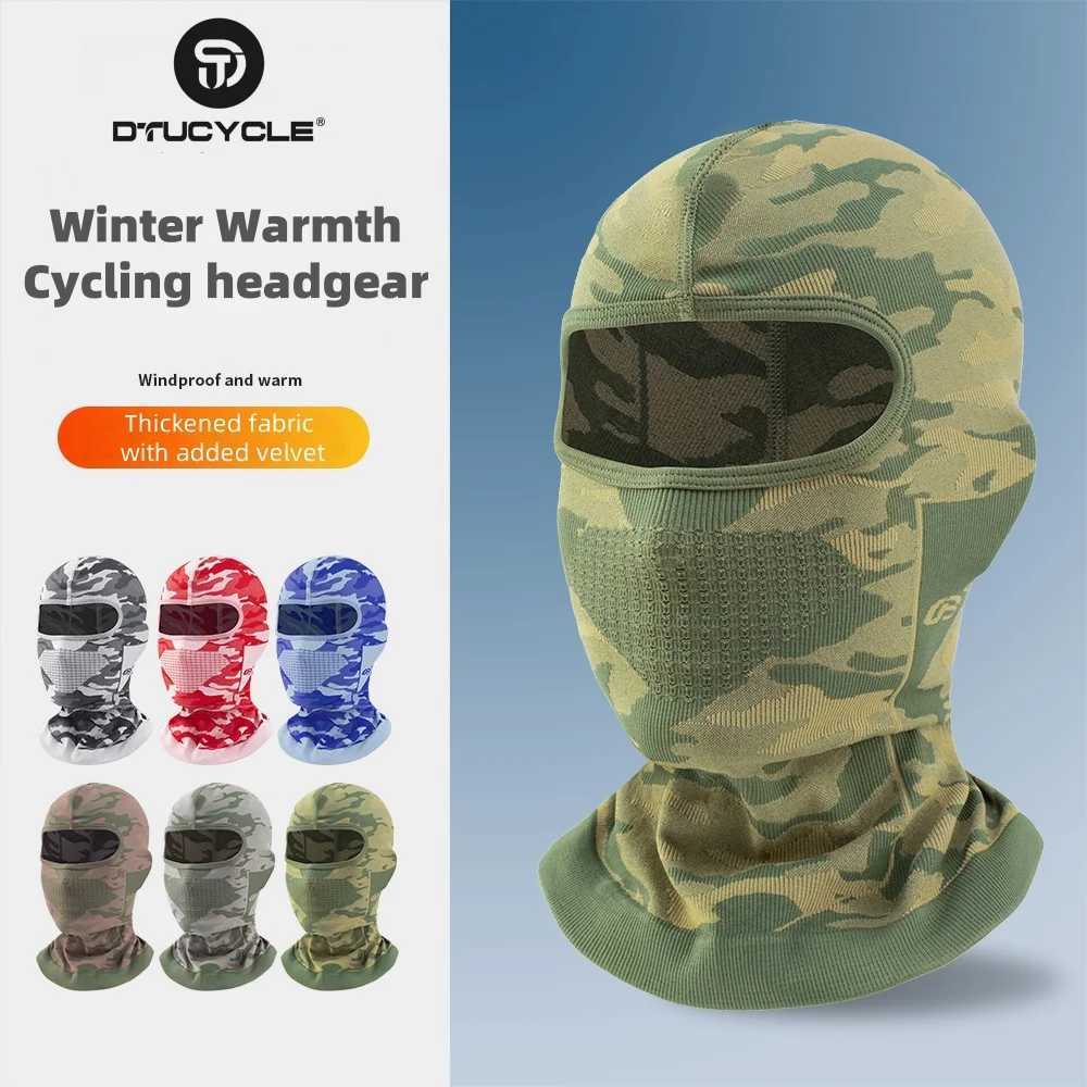 Dtucycle New Winter Cycling Mask Hood Warm Thickened Breathable Ski and Fishing Neck Cover Hat M260320