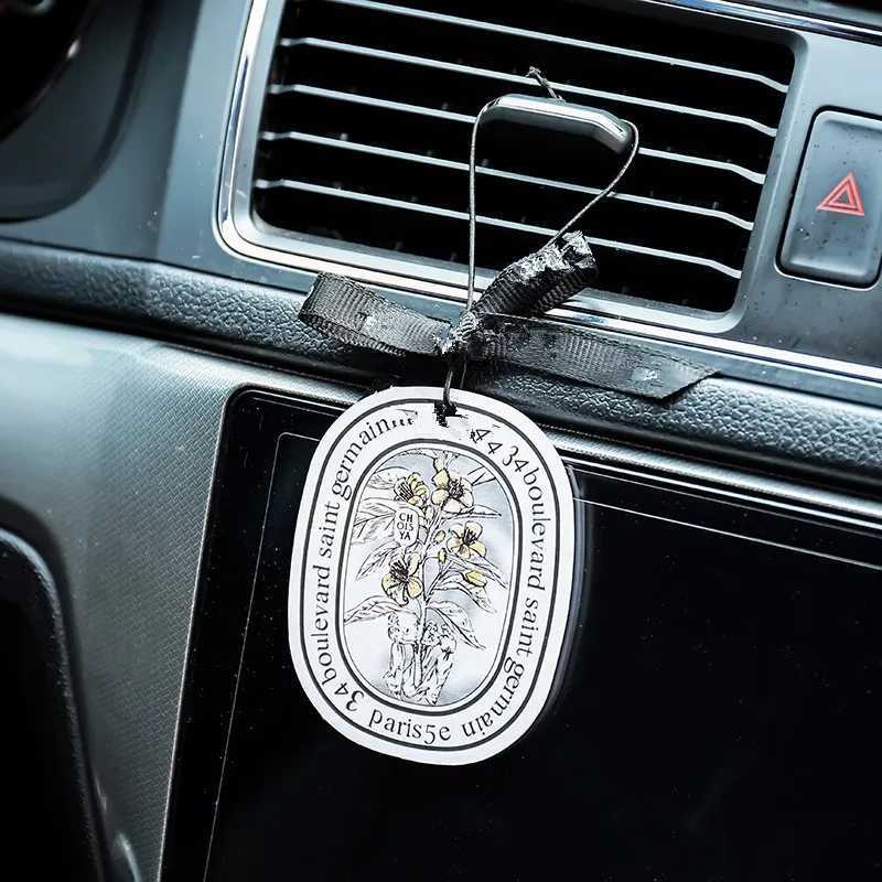 4pcs/lot car fragrance fresh car fragrance pendant car perfume lasting fragrance air freshener ribbon H260319