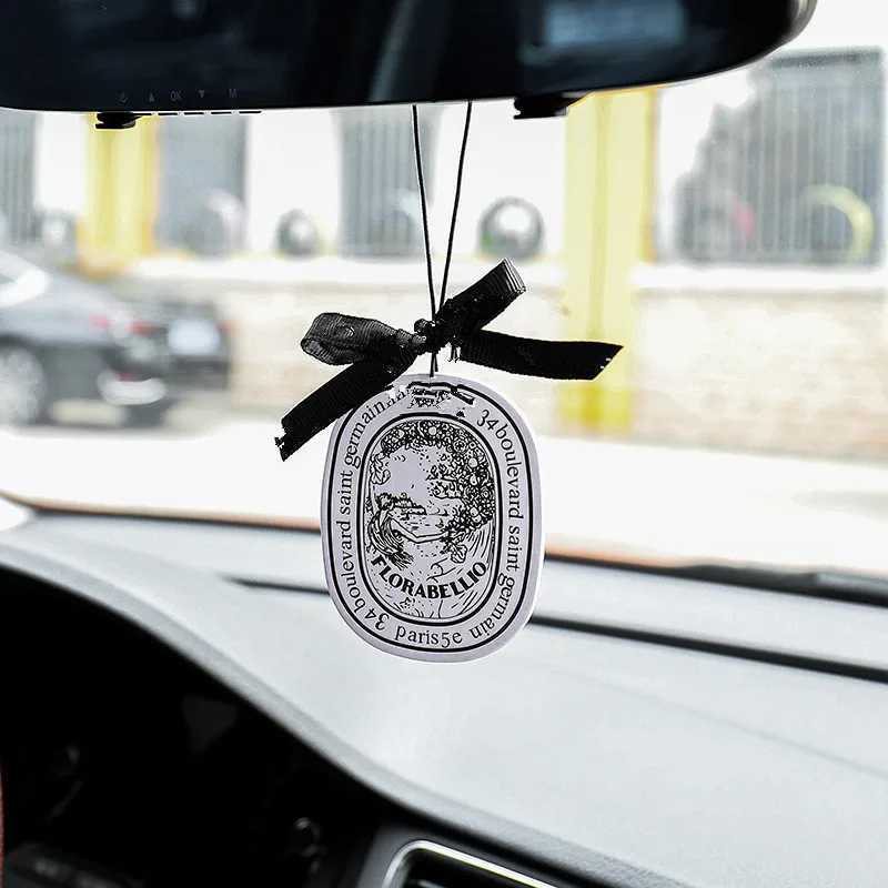 4pcs/lot car fragrance fresh car fragrance pendant car perfume lasting fragrance air freshener ribbon H260319