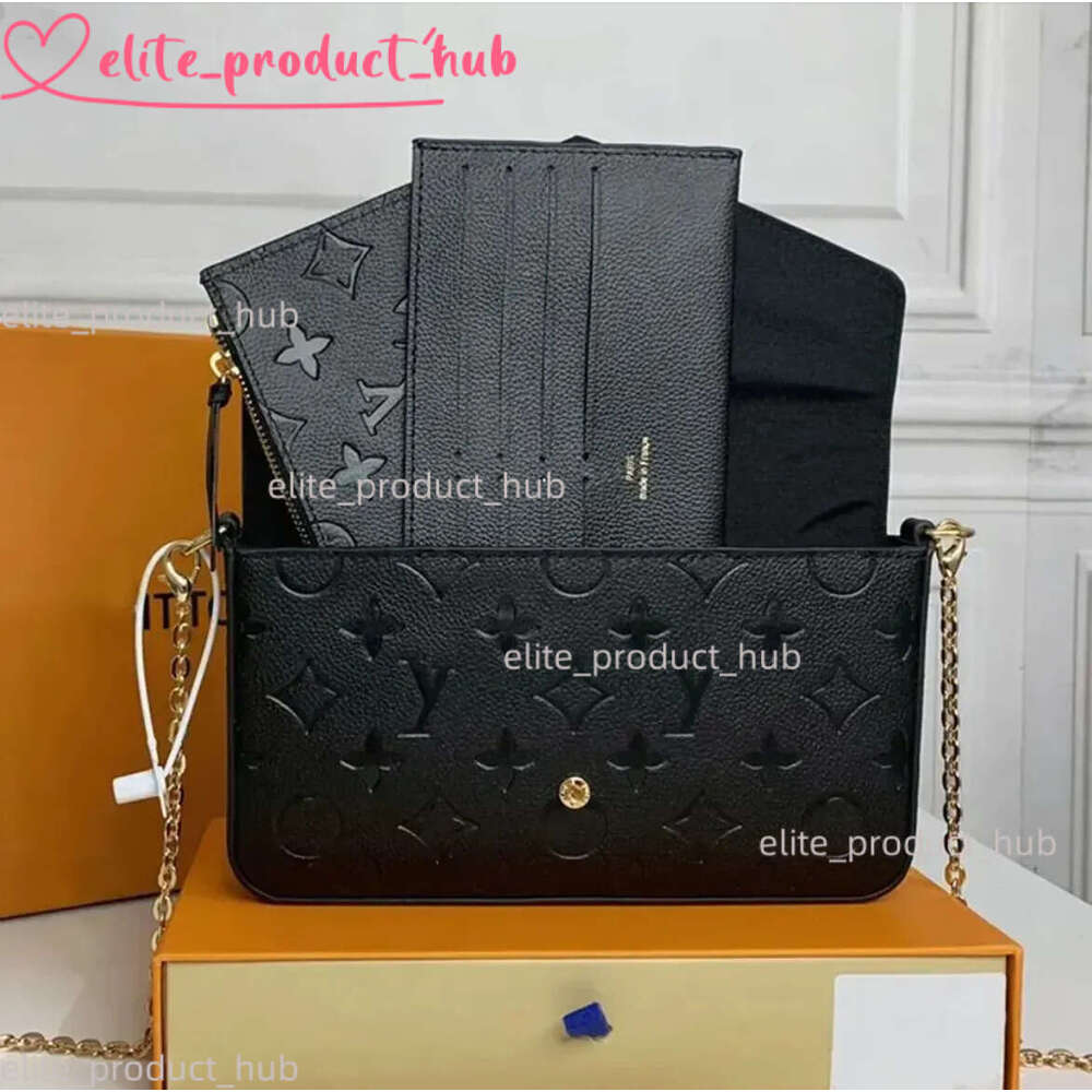 Luxury Designer Bag 3 Multi FELICIE POCHETTE Chain Handbag Crossbody Purse Women Shoulder Bags Ladys Tote Wallet Louisities Vouiton Bag Vuttonn Backpack D9d