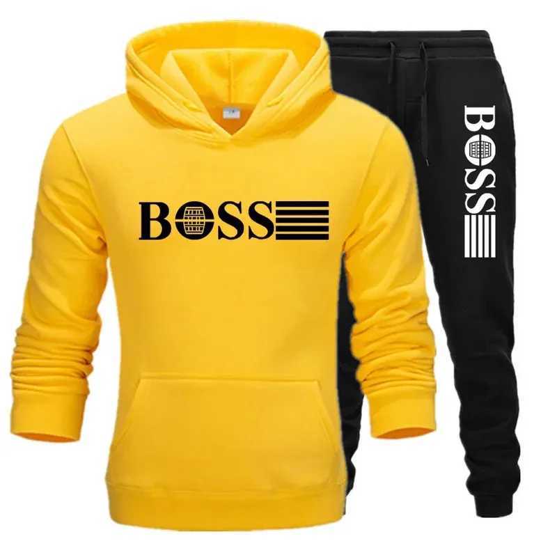 2025 Autumn/Winter fitness sets mens and womens casual sets paired with fashionable hooded sweatshirts and sweatpants M260320