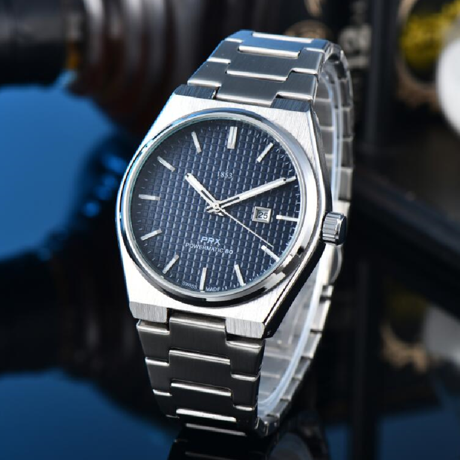 Fashion 1853 TISSOTSitty PRX Quartz Wrist Watches bell wristwatches High Quality Luxury Brand Chronograph Clock stainless steel Belt #211